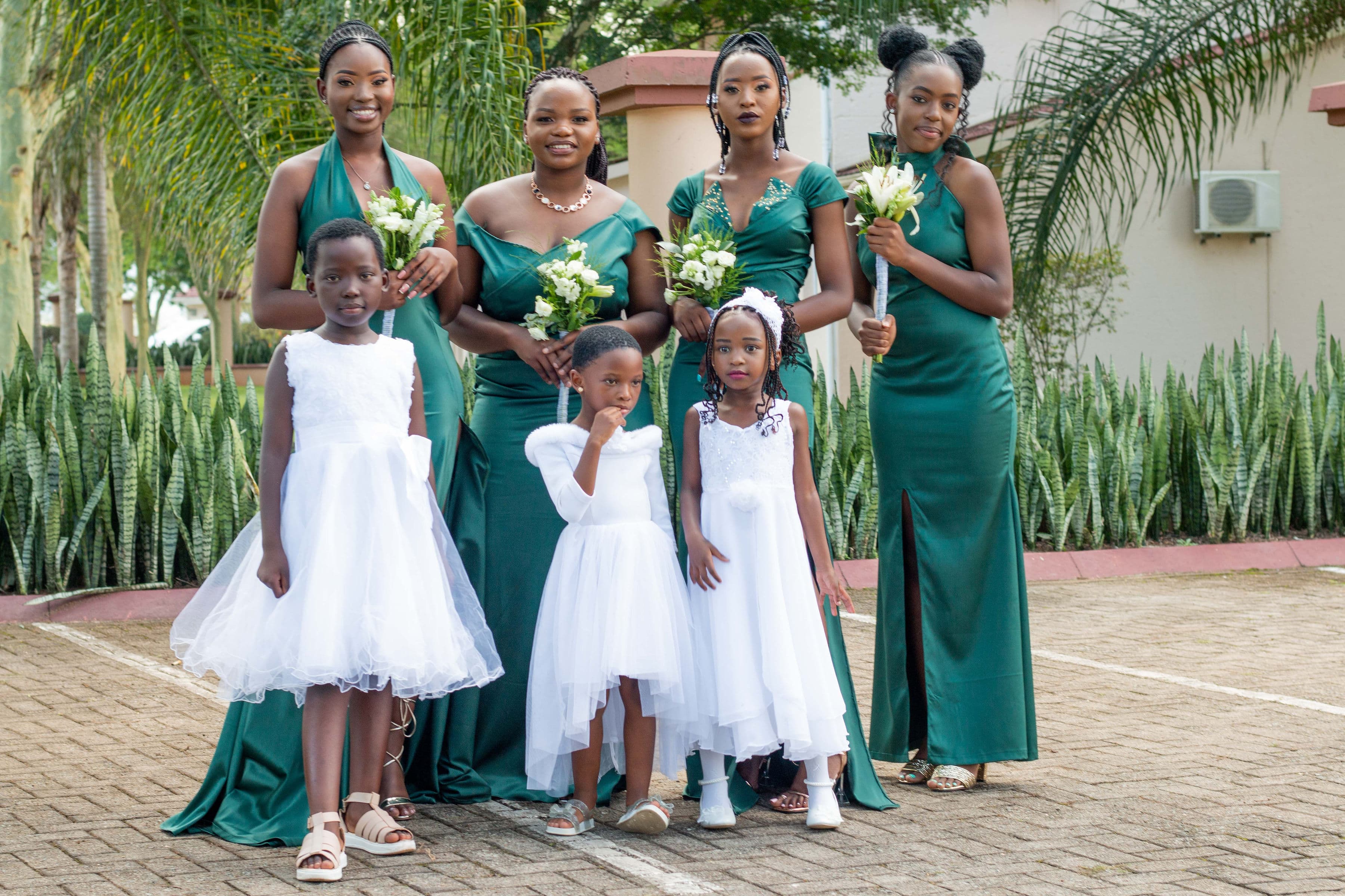 Wedding party together